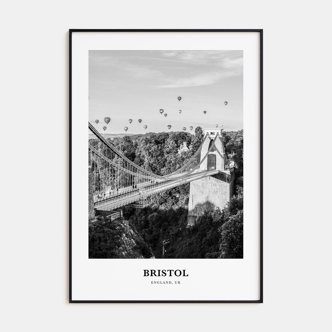 Bristol Portrait B&W No 1 Poster