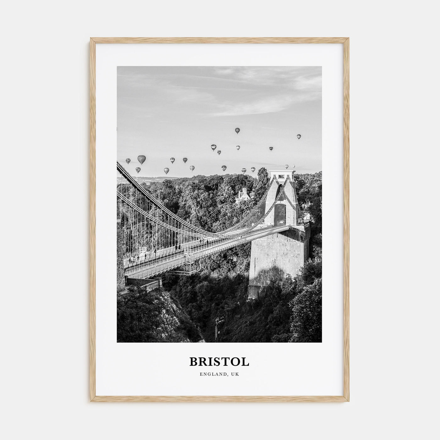 Bristol Portrait B&W No 1 Poster
