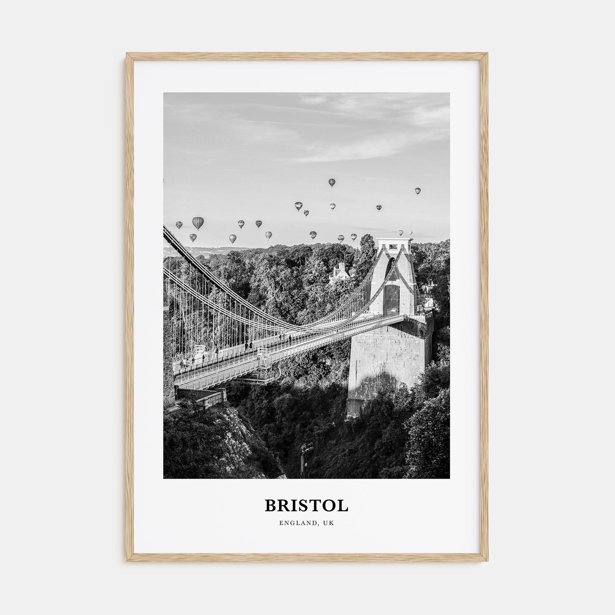 Bristol Portrait B&W No 1 Poster
