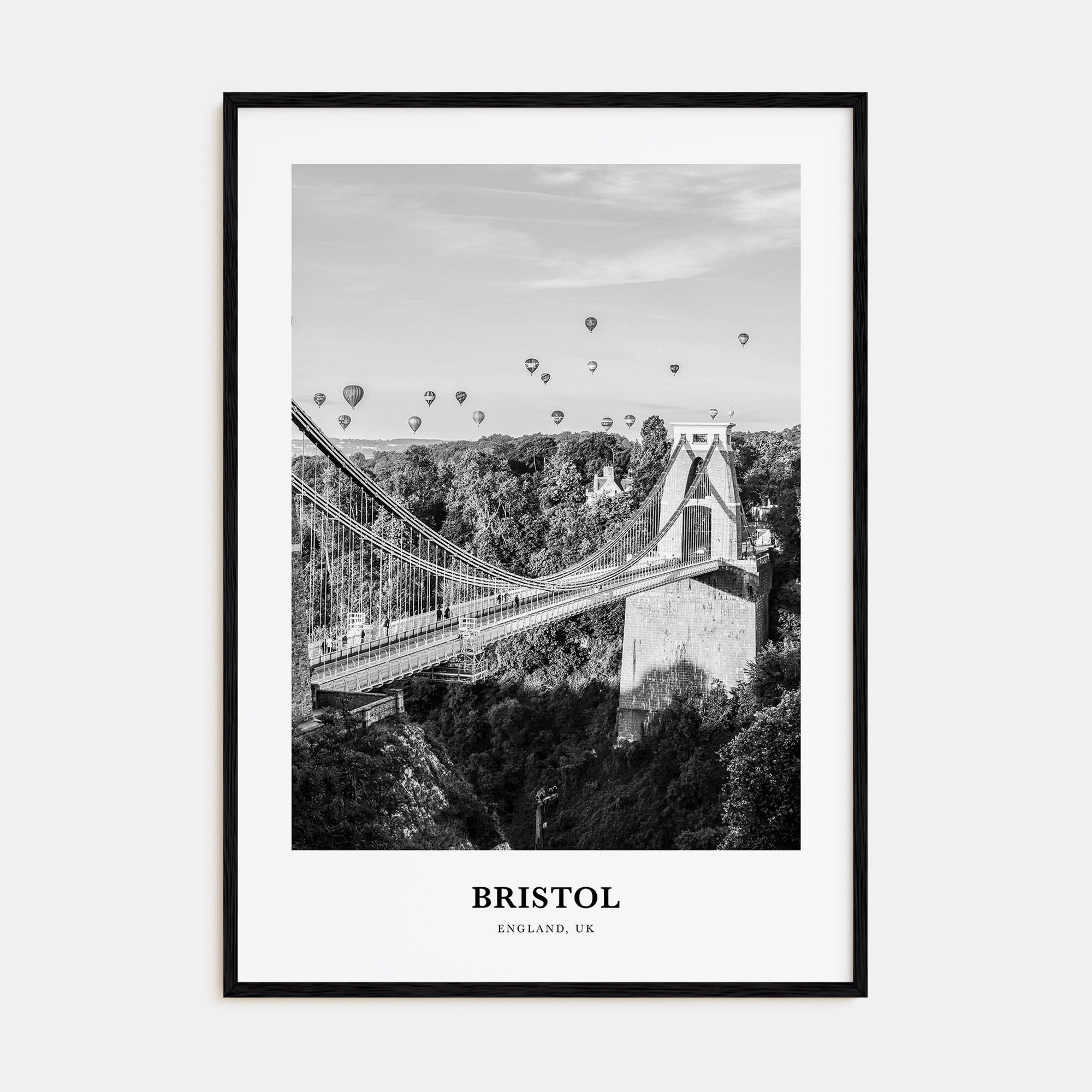 Bristol Portrait B&W No 1 Poster