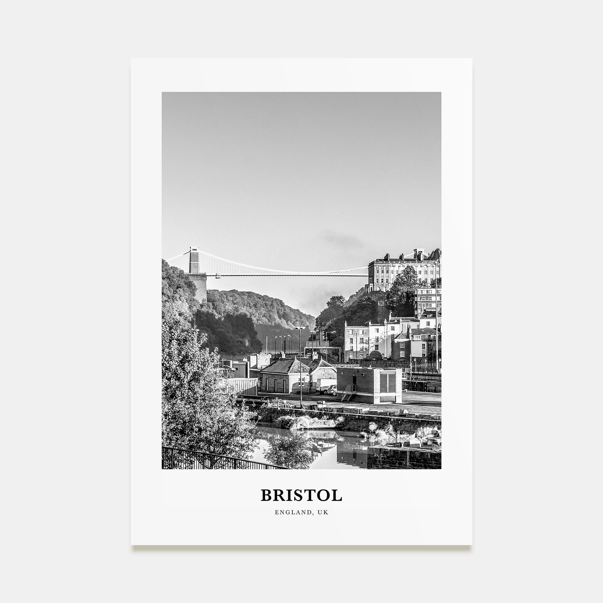 Bristol Portrait B&W No 2 Poster