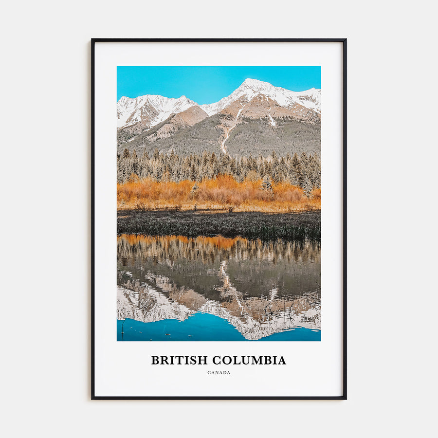 British Columbia Portrait Color Poster