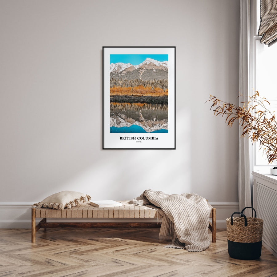 British Columbia Portrait Color Poster