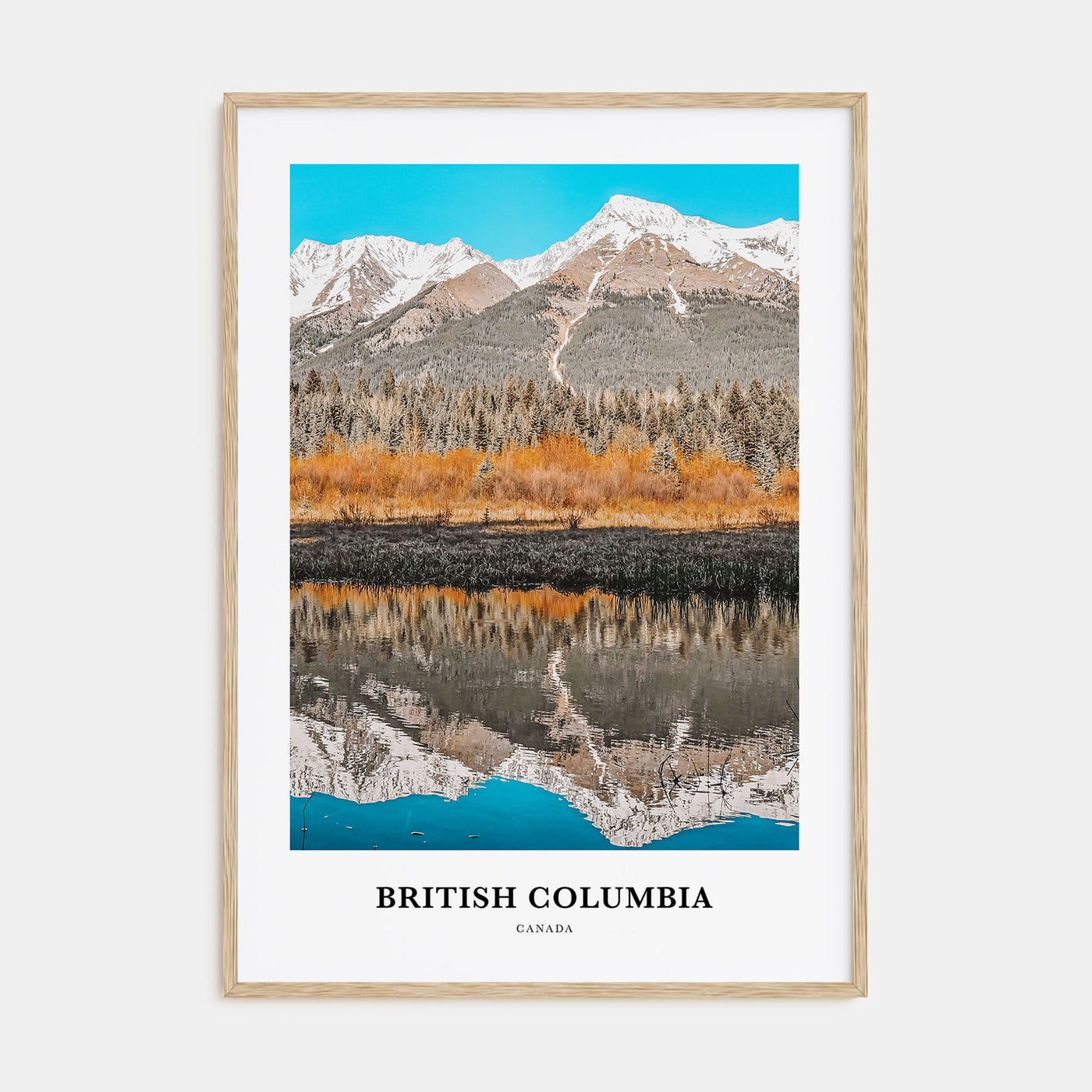 British Columbia Portrait Color Poster