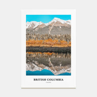 British Columbia Portrait Color Poster