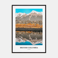 British Columbia Portrait Color Poster