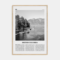 British Columbia Travel B&W Poster
