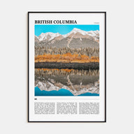 British Columbia Travel Color Poster