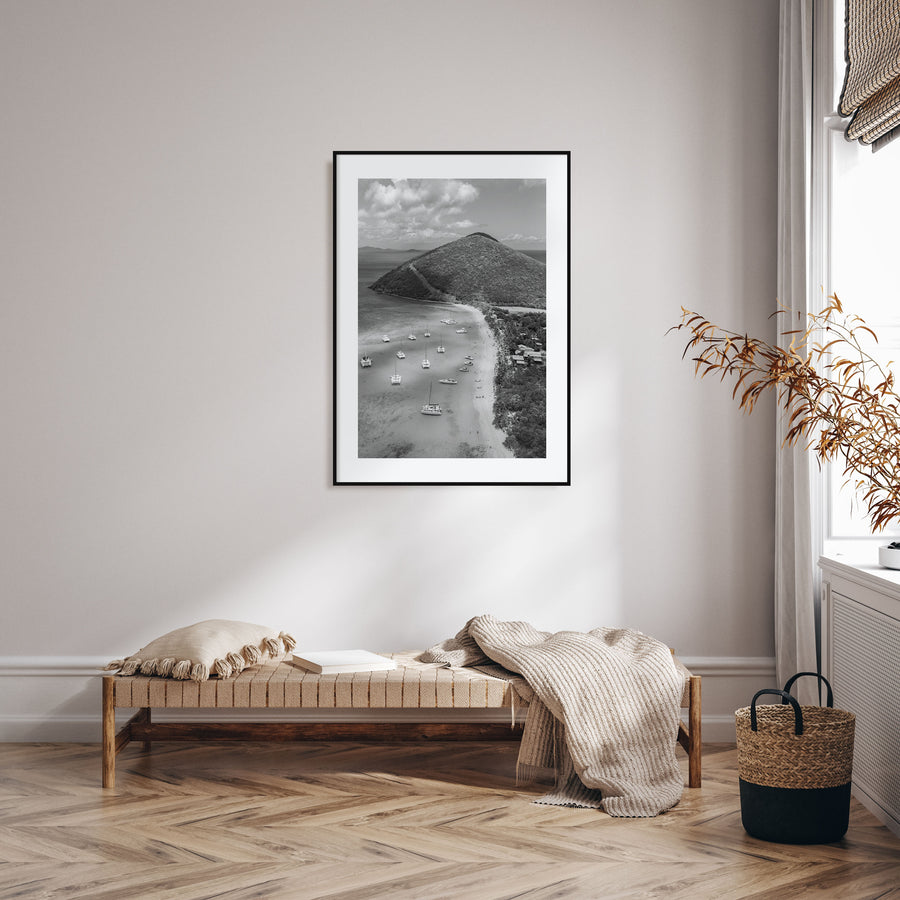 British Virgin Islands Photo B&W Poster