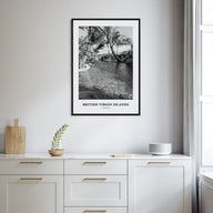 British Virgin Islands Portrait B&W Poster