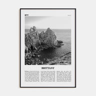 Brittany Travel B&W Poster