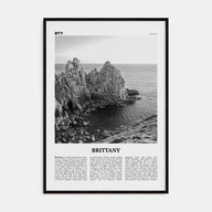 Brittany Travel B&W Poster