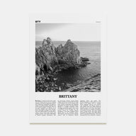 Brittany Travel B&W Poster