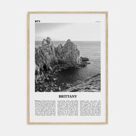 Brittany Travel B&W Poster