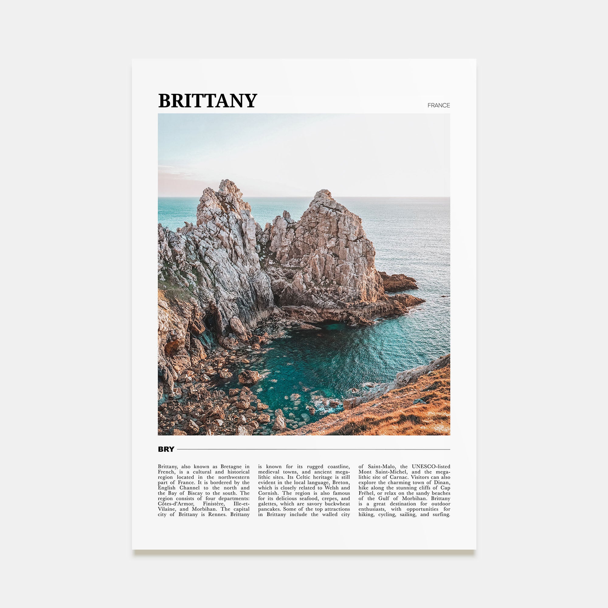 Brittany Travel Color Poster