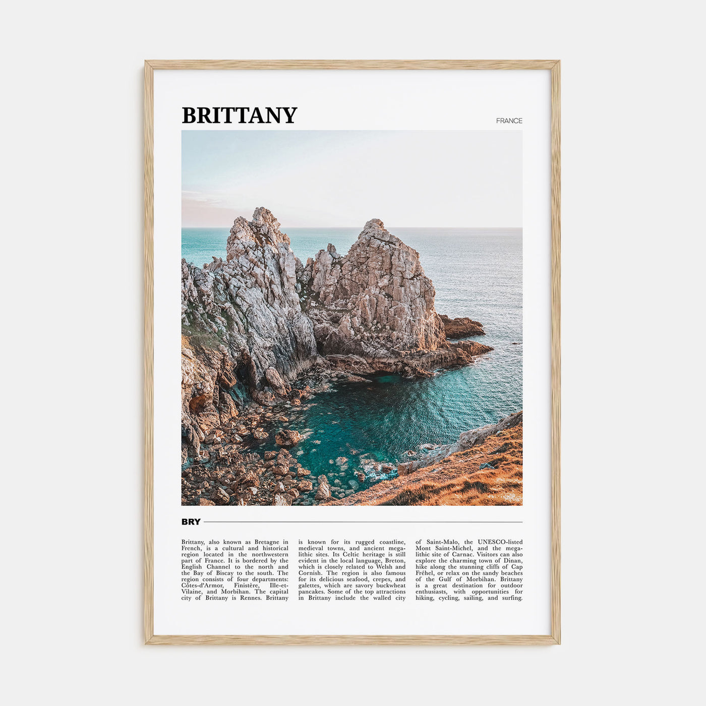 Brittany Travel Color Poster