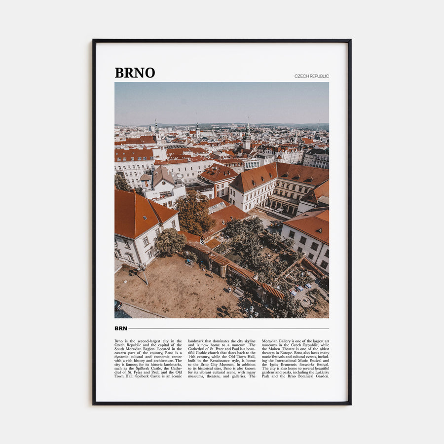 Brno Travel Color Poster