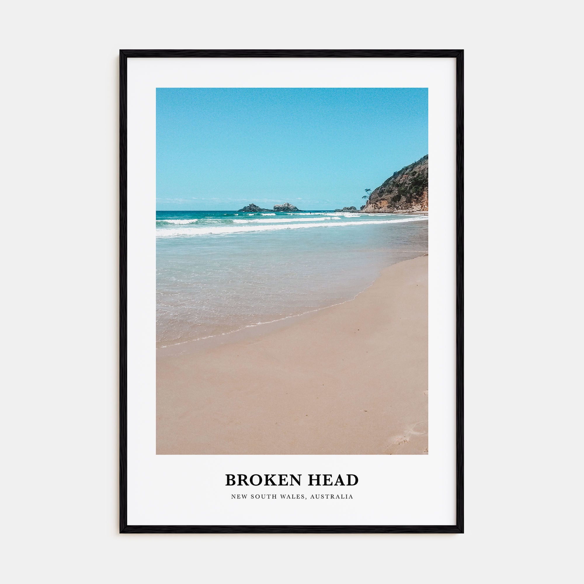 Broken Head Portrait Color Poster