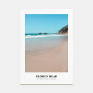 Broken Head Portrait Color Poster