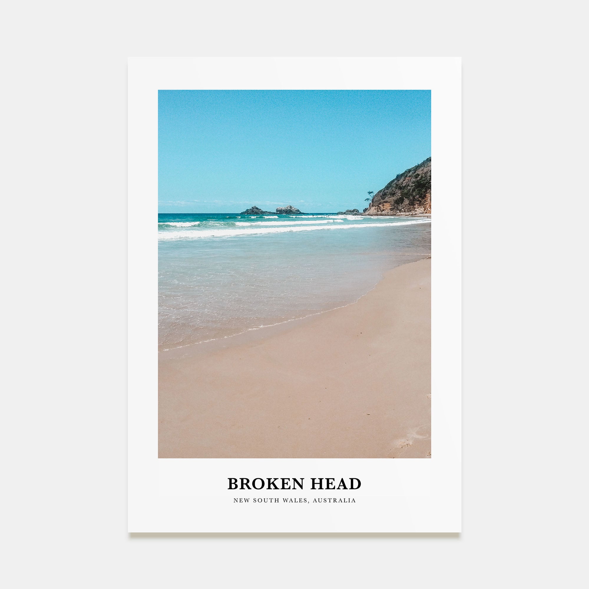 Broken Head Portrait Color Poster