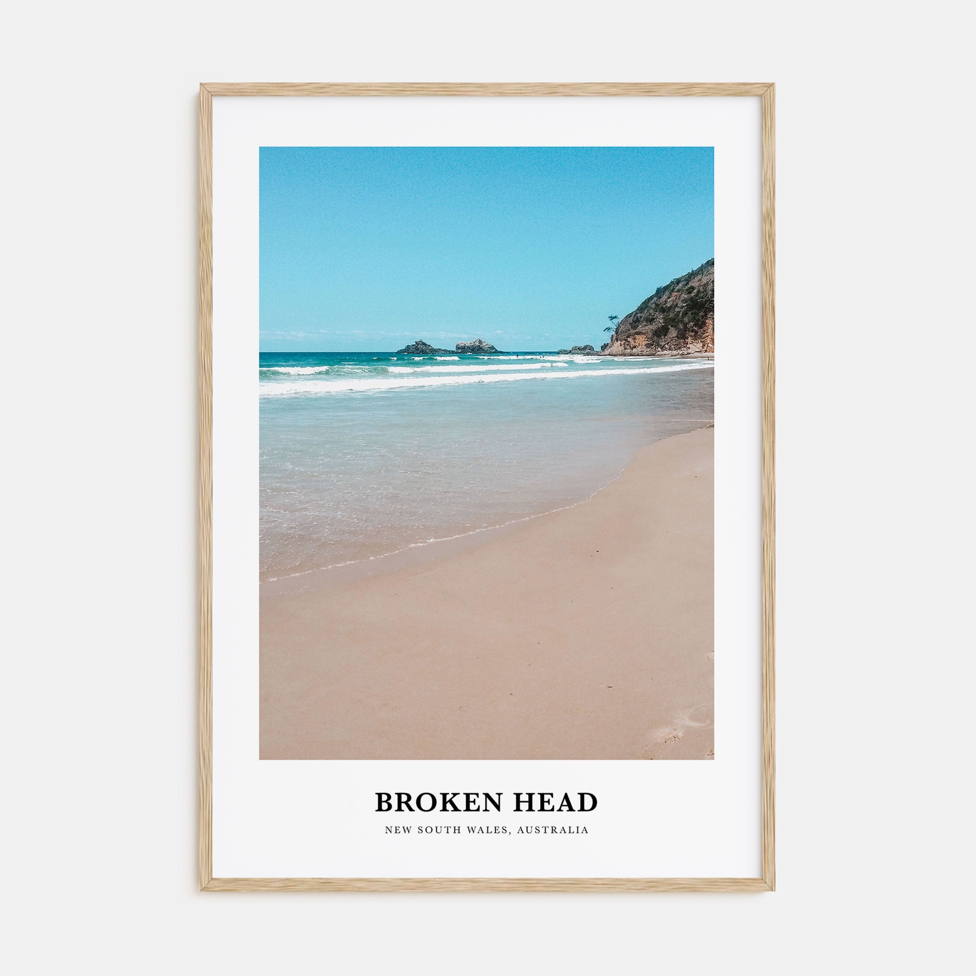 Broken Head Portrait Color Poster