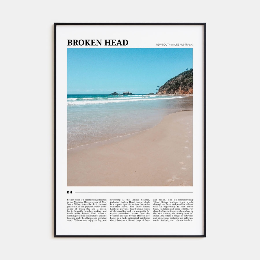 Broken Head Travel Color Poster