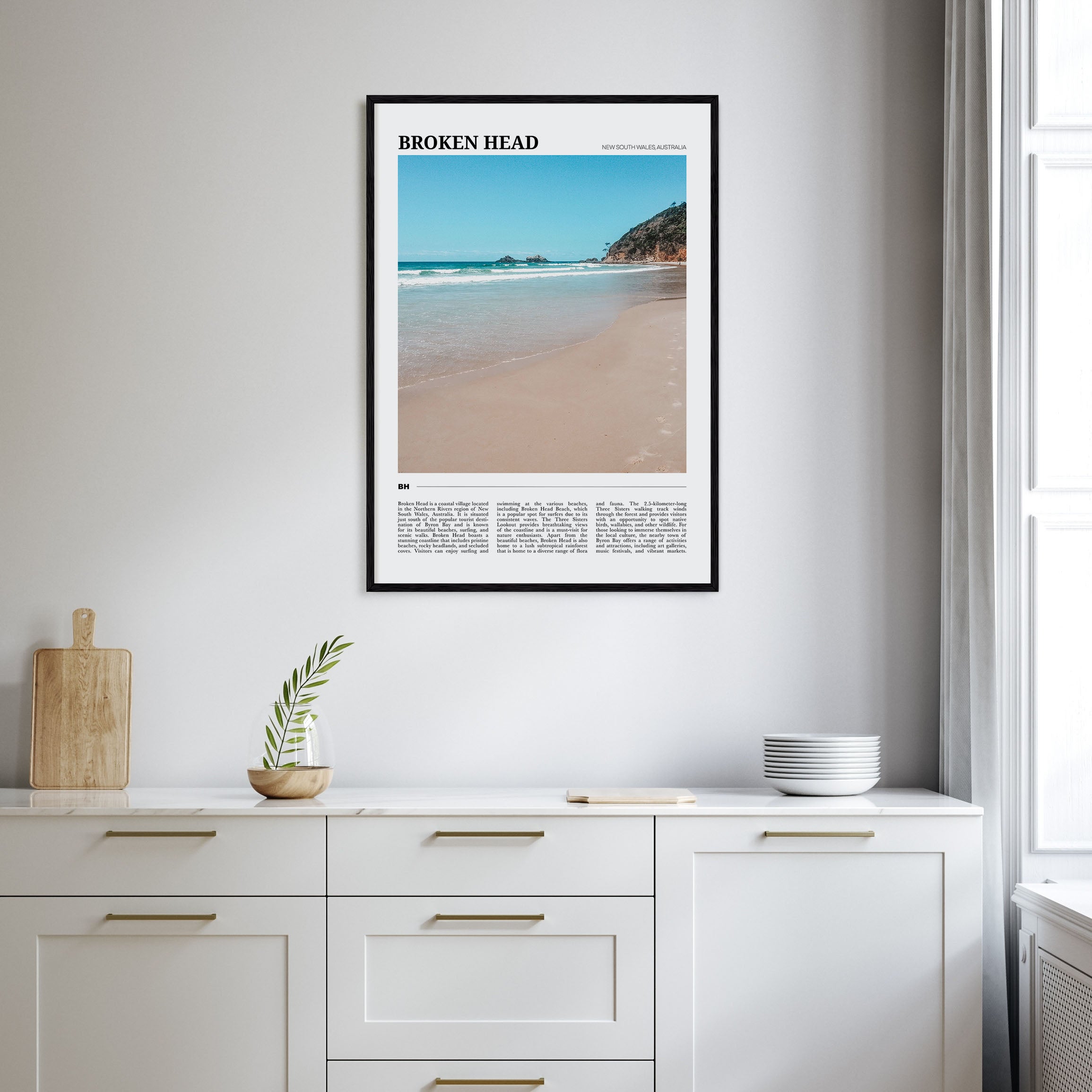 Broken Head Travel Color Poster