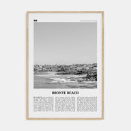 Bronte Beach Travel B&W Poster