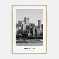 Brookline Portrait B&W Poster