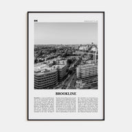 Brookline Travel B&W Poster