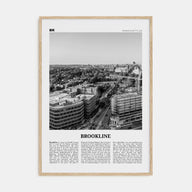 Brookline Travel B&W Poster