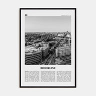 Brookline Travel B&W Poster