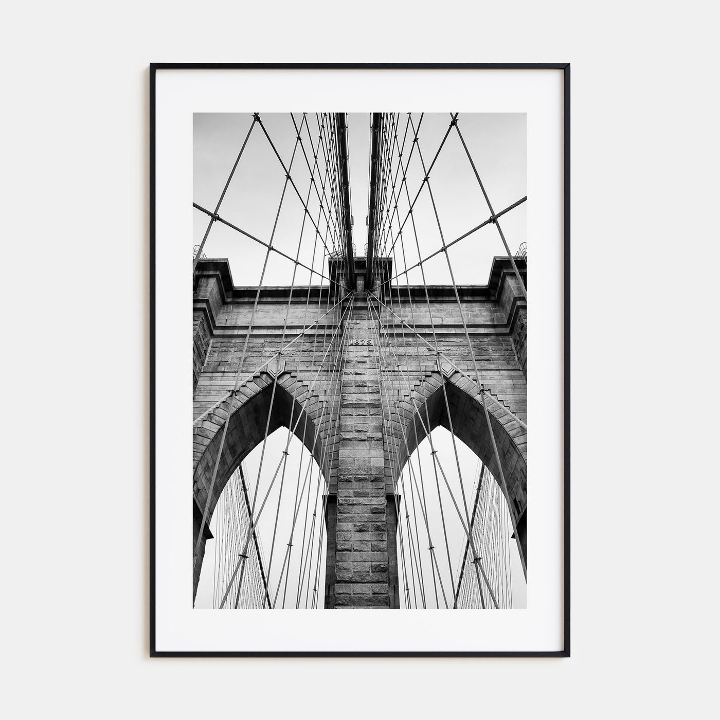 Brooklyn Bridge Photo B&W Poster