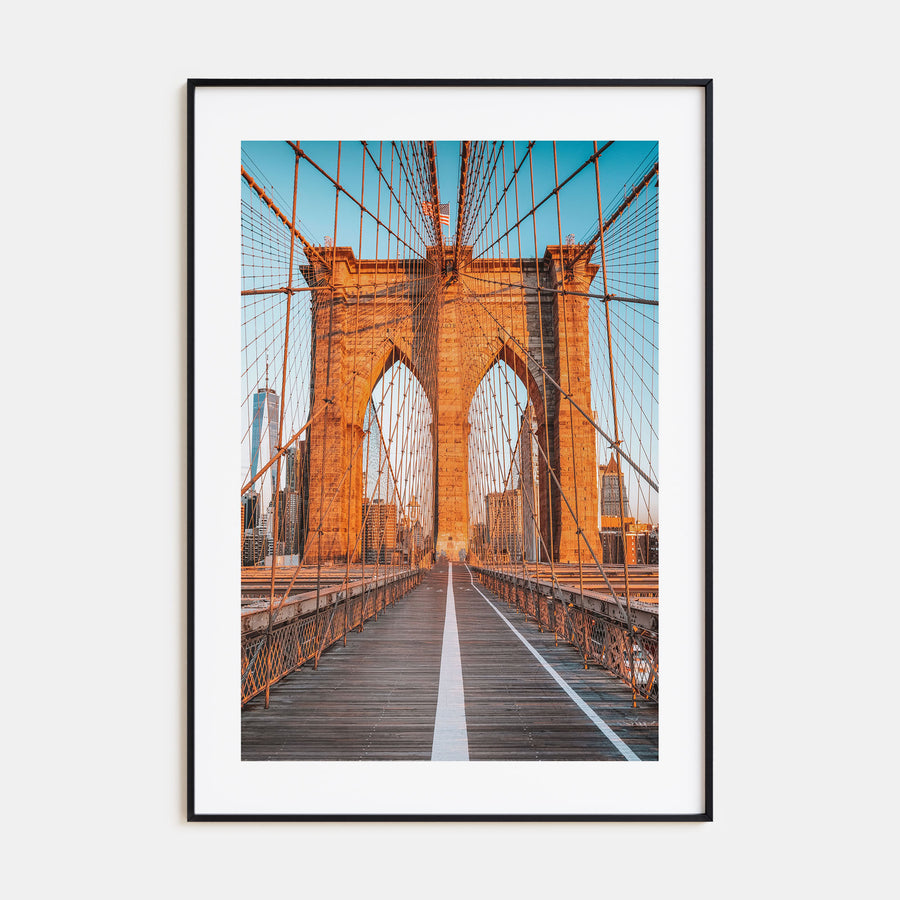 Brooklyn Bridge Photo Color No 1 Poster