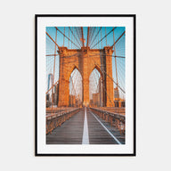Brooklyn Bridge Photo Color No 1 Poster