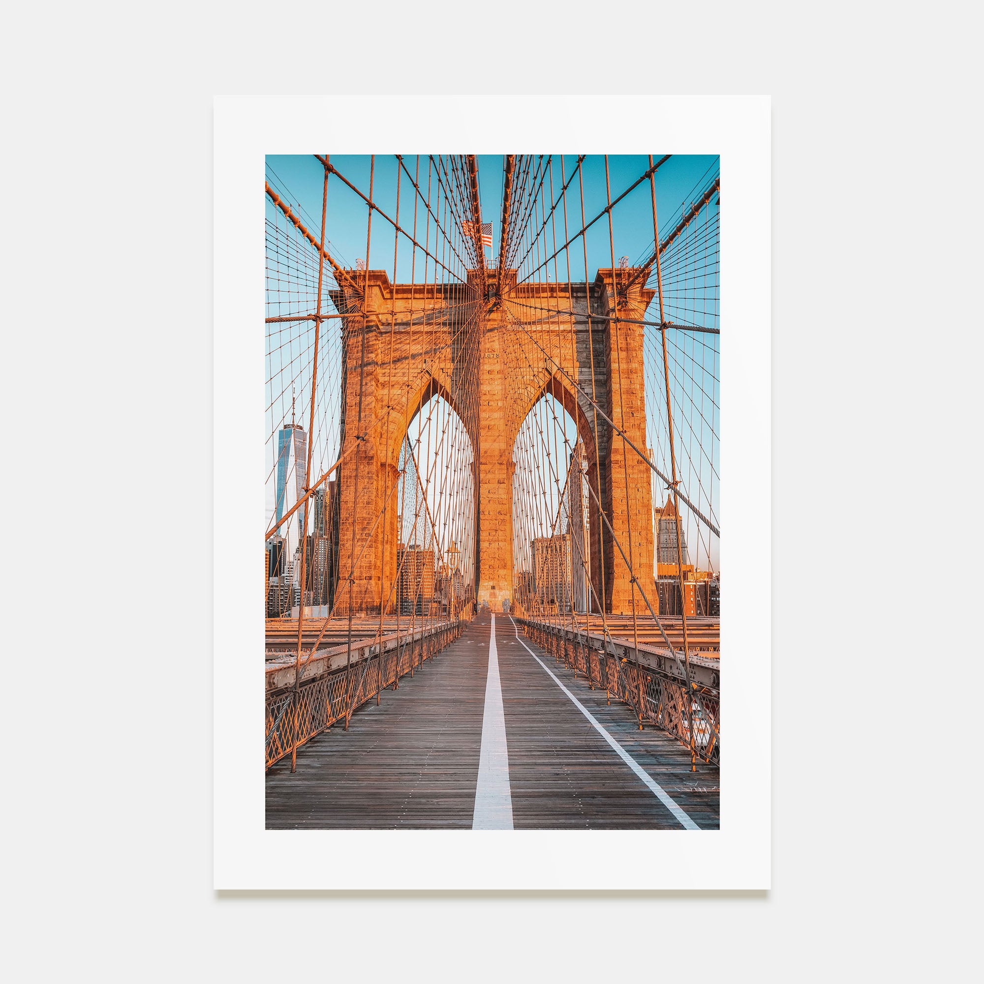 Brooklyn Bridge Photo Color No 1 Poster