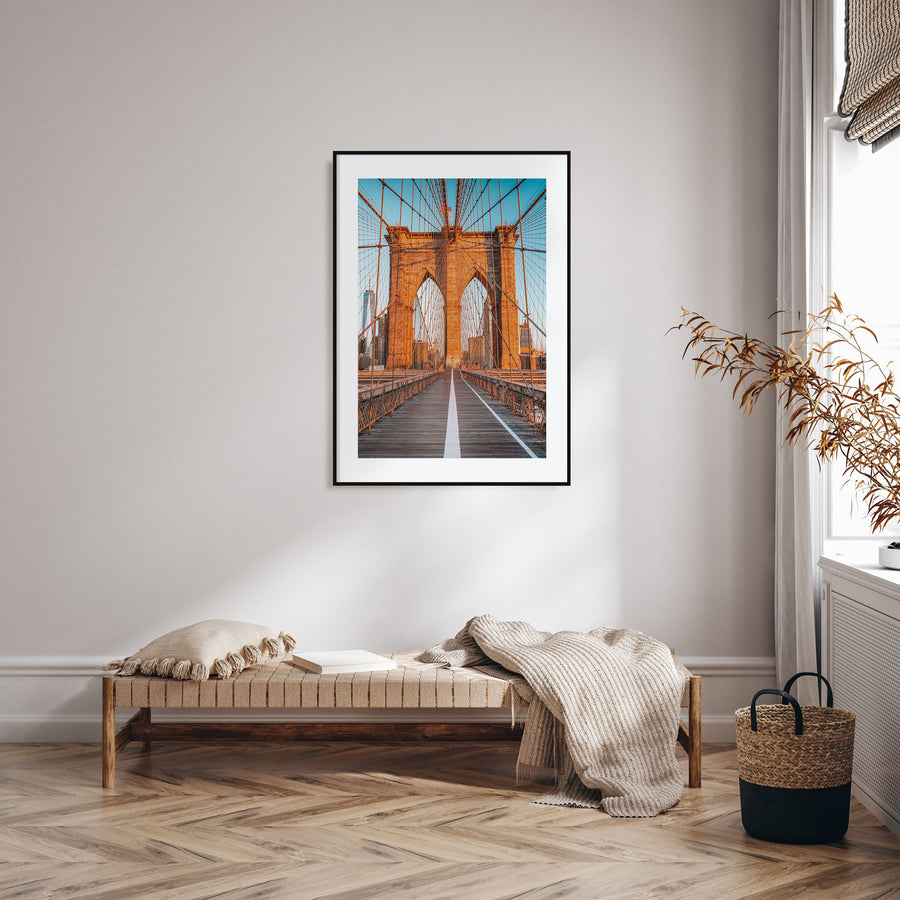 Brooklyn Bridge Photo Color No 1 Poster