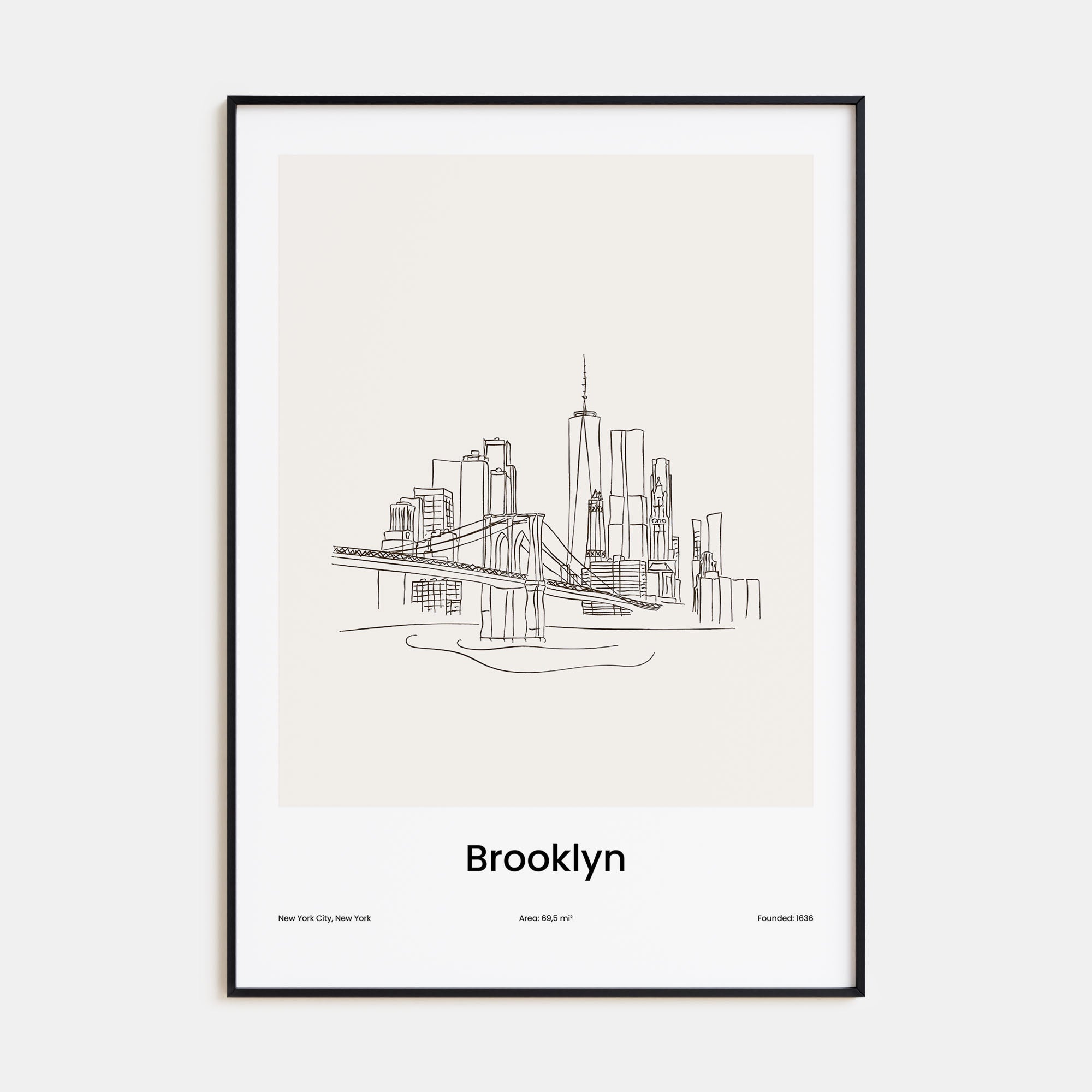Brooklyn Drawn Poster