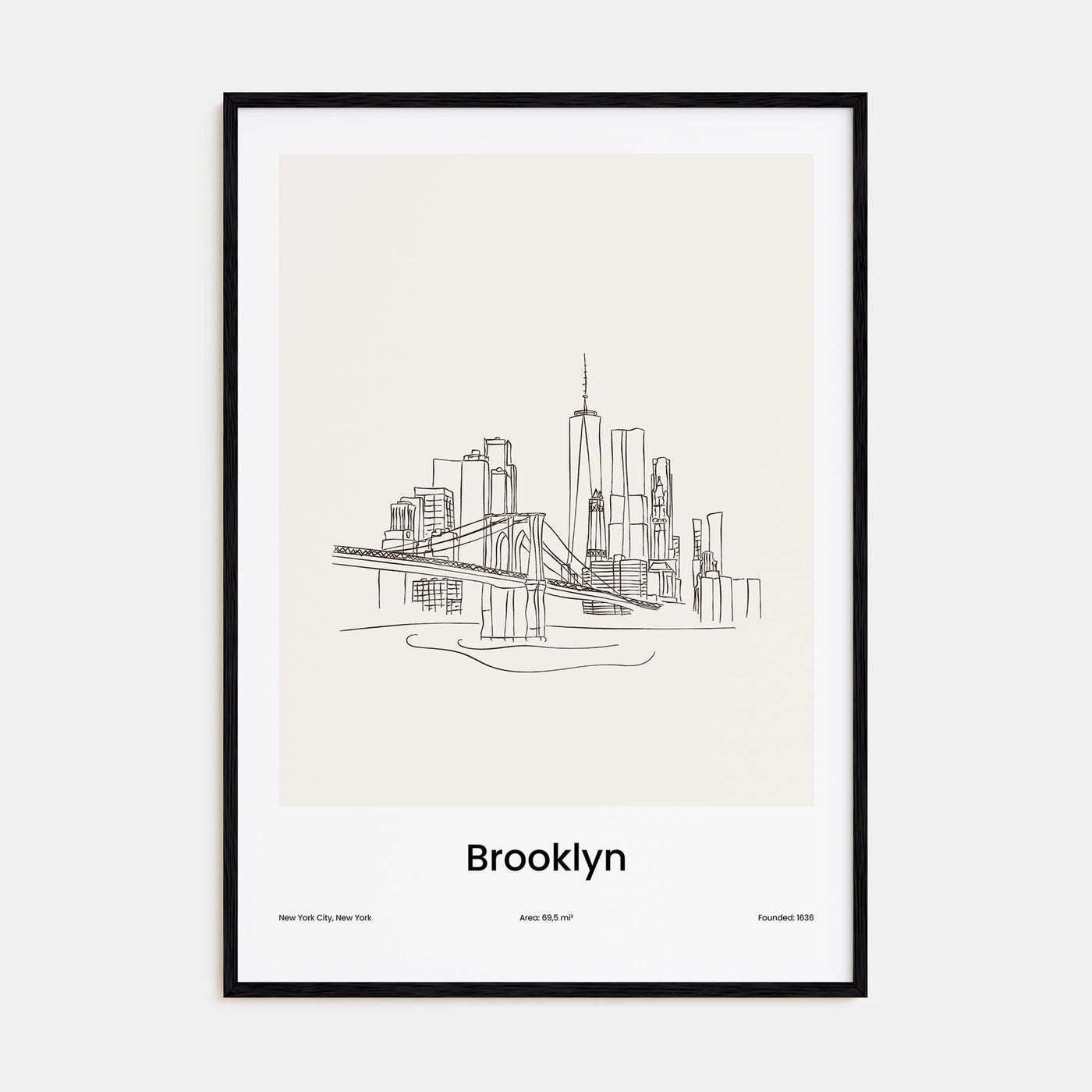Brooklyn Drawn Poster
