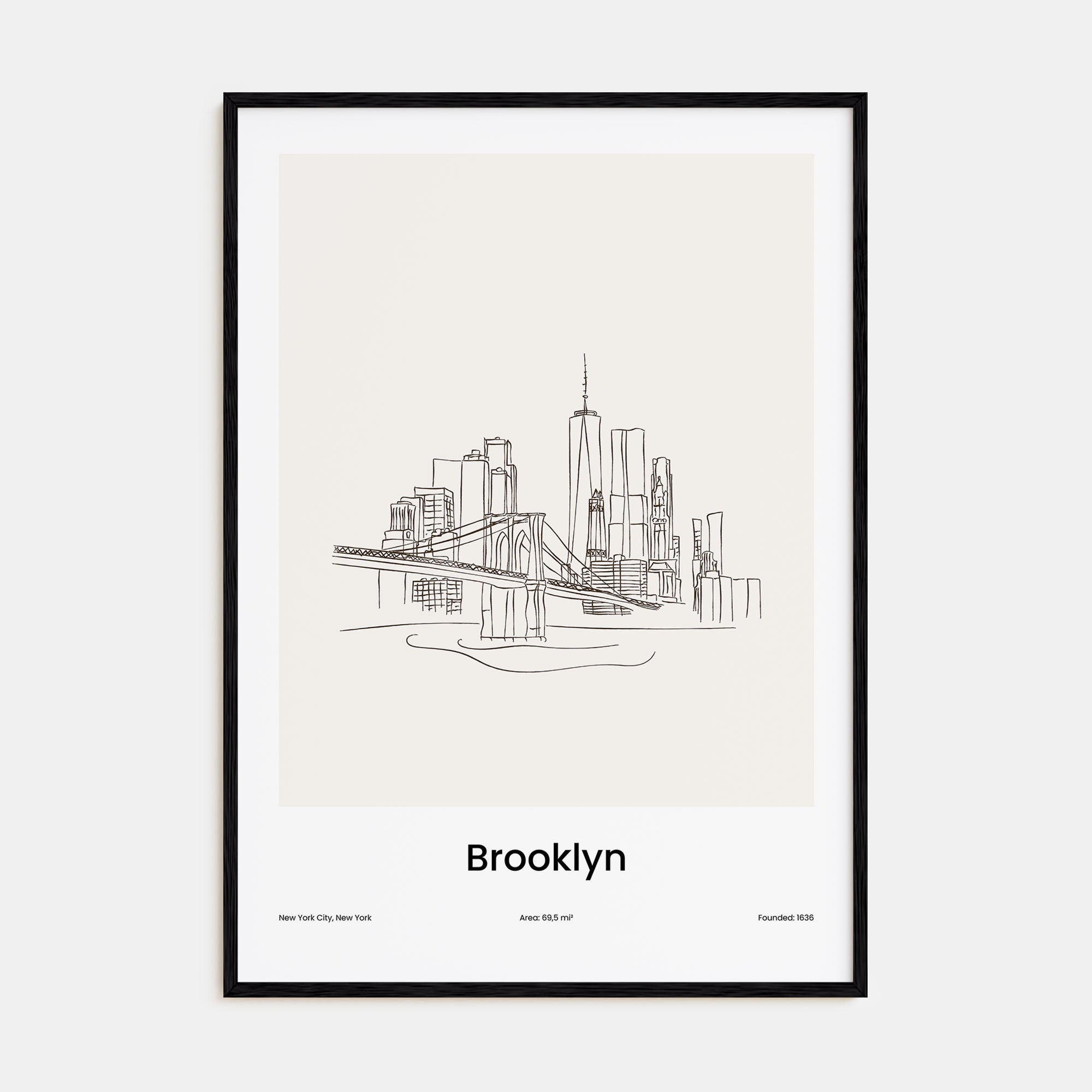 Brooklyn Drawn Poster