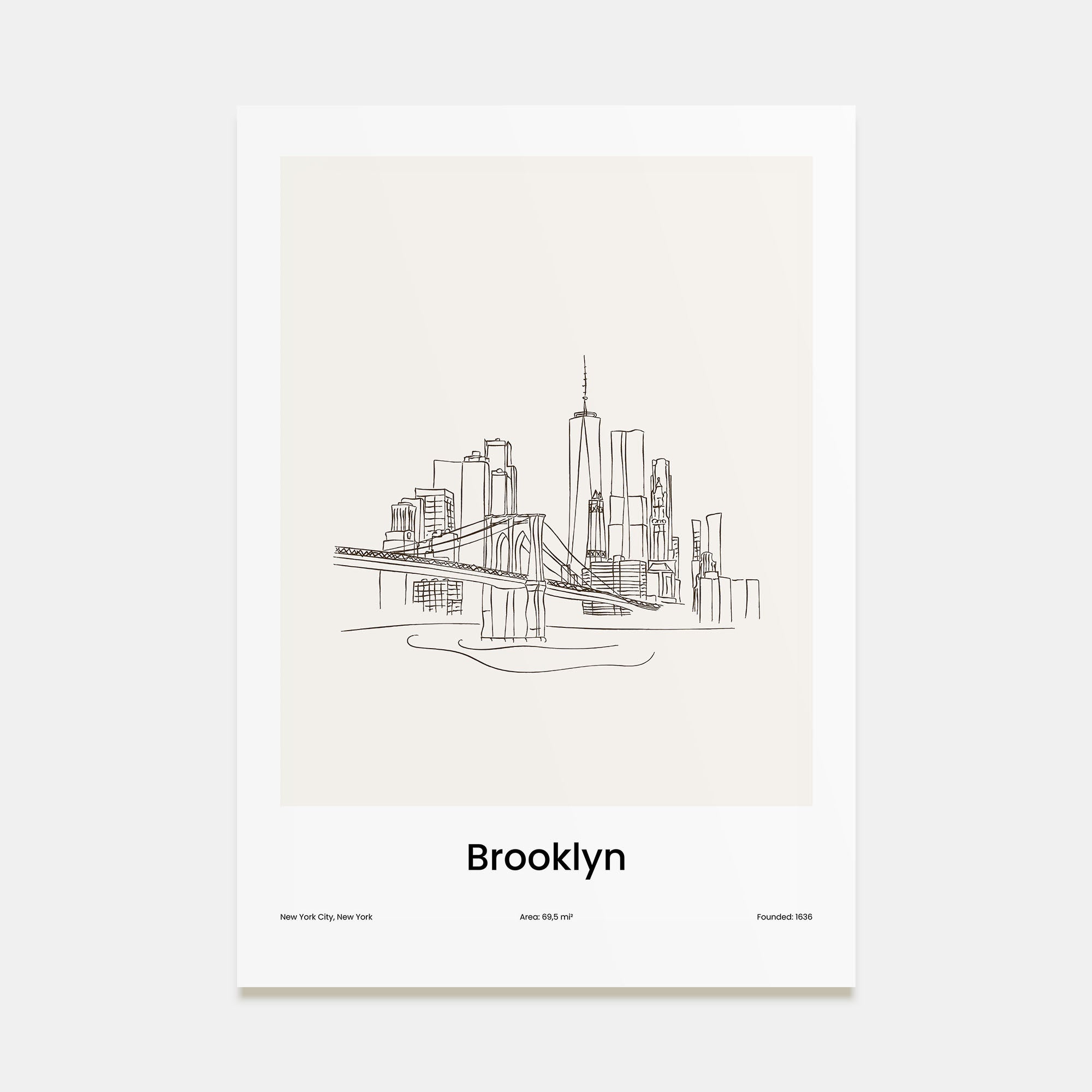 Brooklyn Drawn Poster