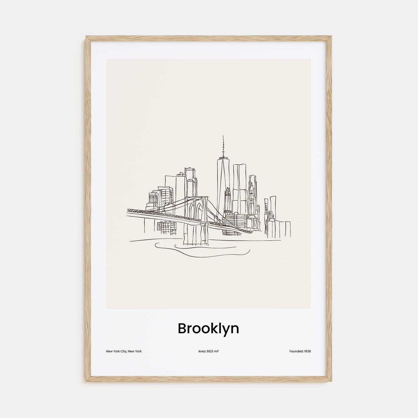 Brooklyn Drawn Poster