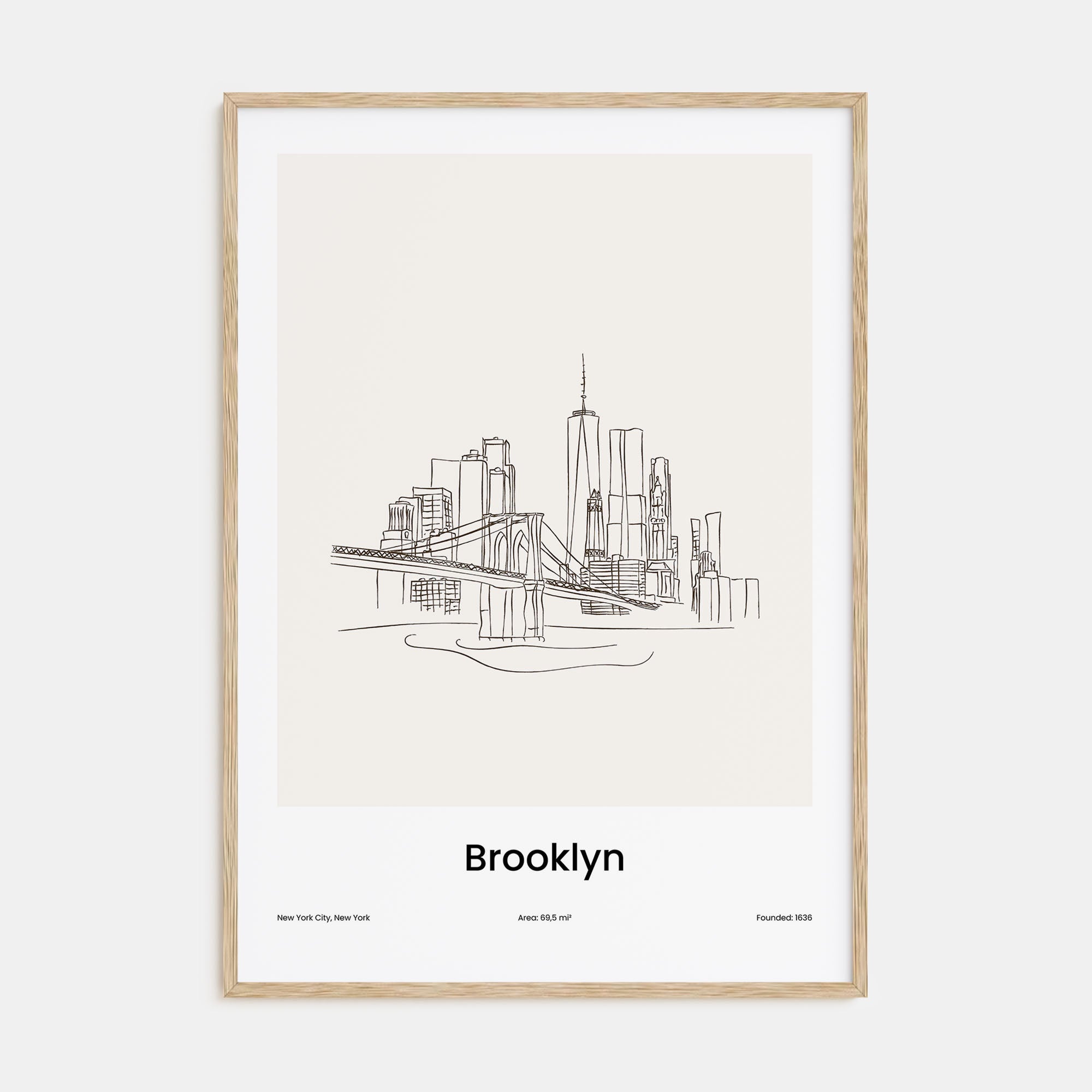 Brooklyn Drawn Poster