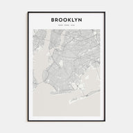 Brooklyn Map Portrait Poster