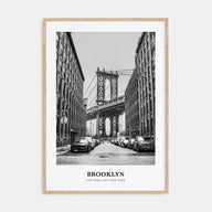 Brooklyn Portrait B&W No 1 Poster