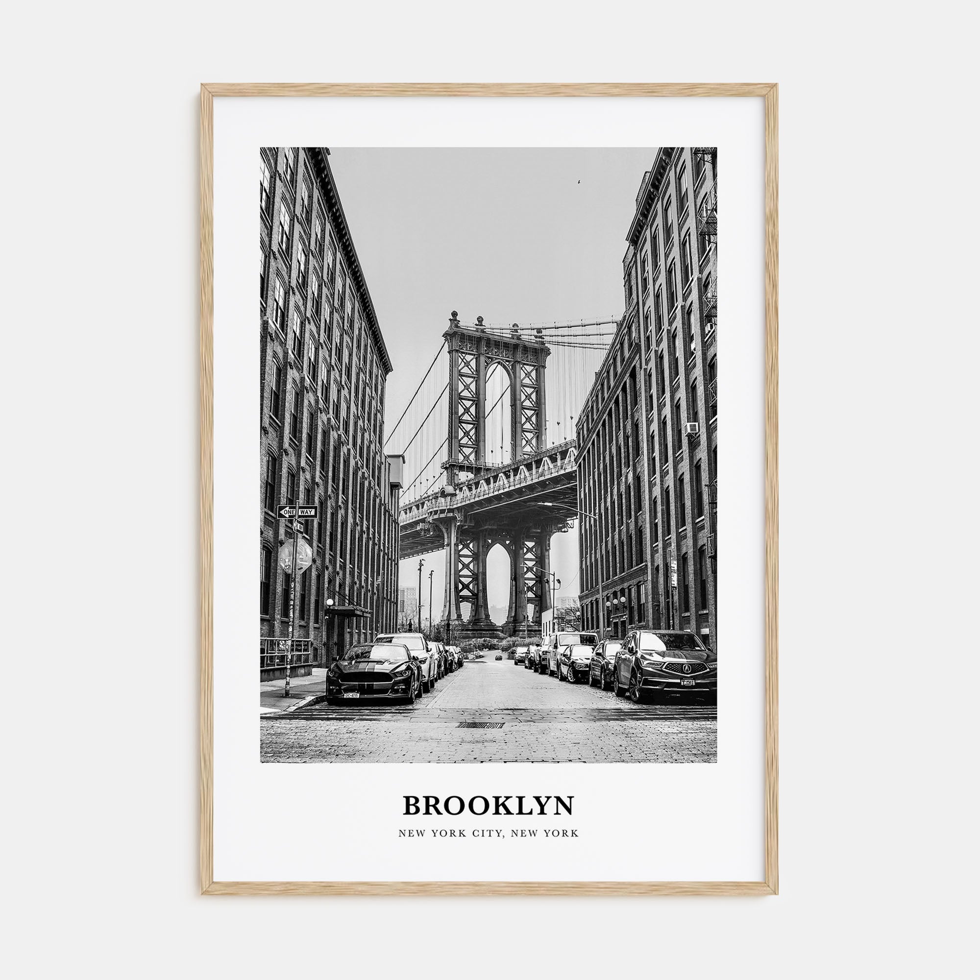 Brooklyn Portrait B&W No 1 Poster