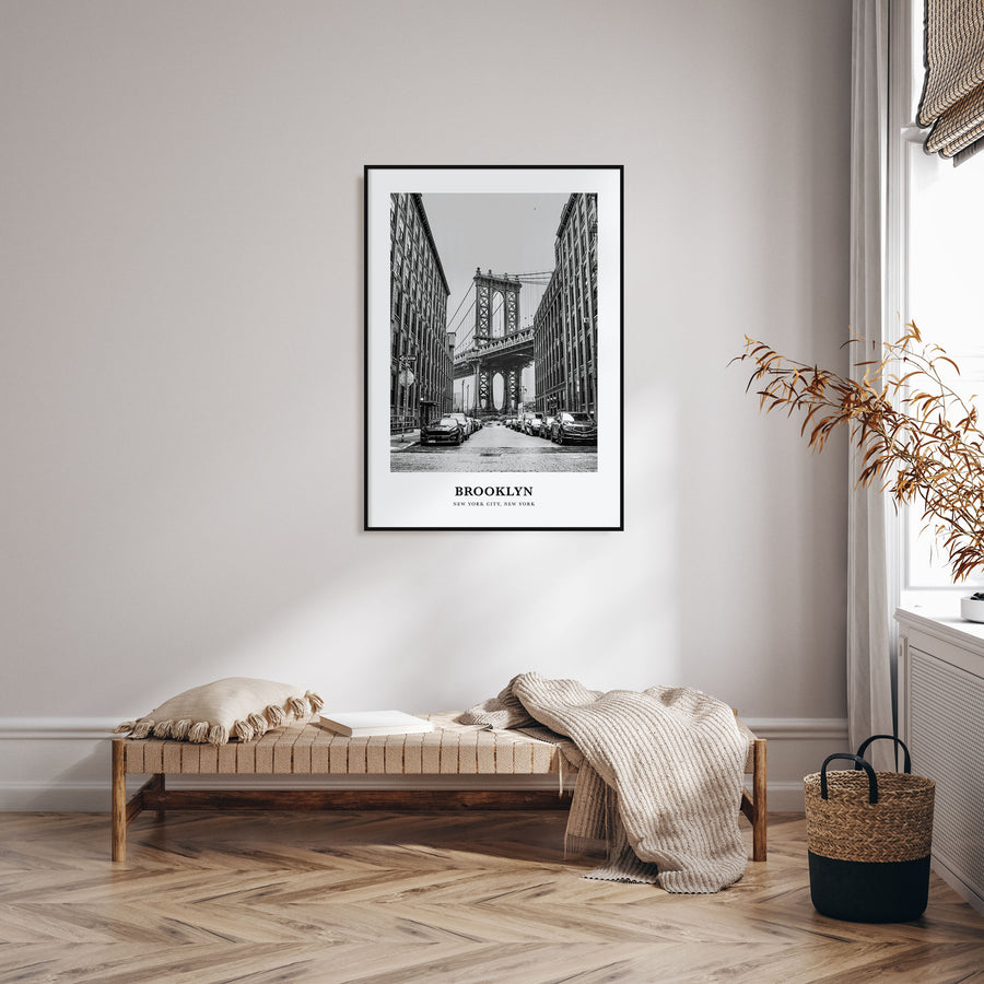 Brooklyn Portrait B&W No 1 Poster