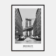 Brooklyn Portrait B&W No 1 Poster