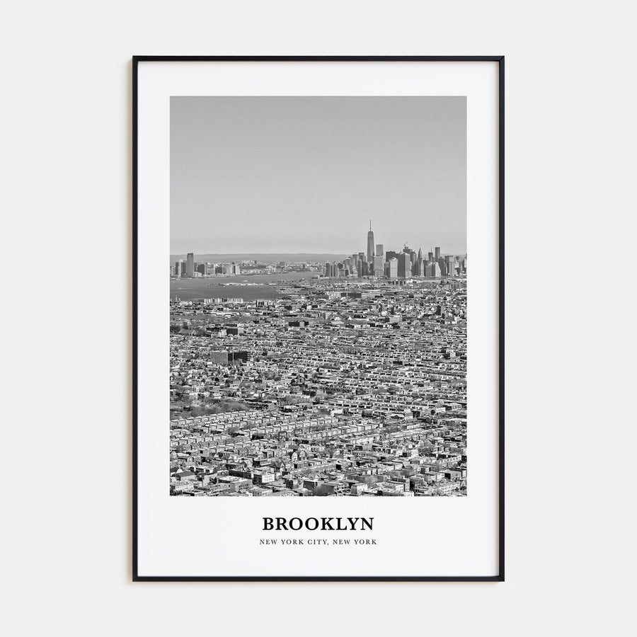 Brooklyn Portrait B&W No 2 Poster