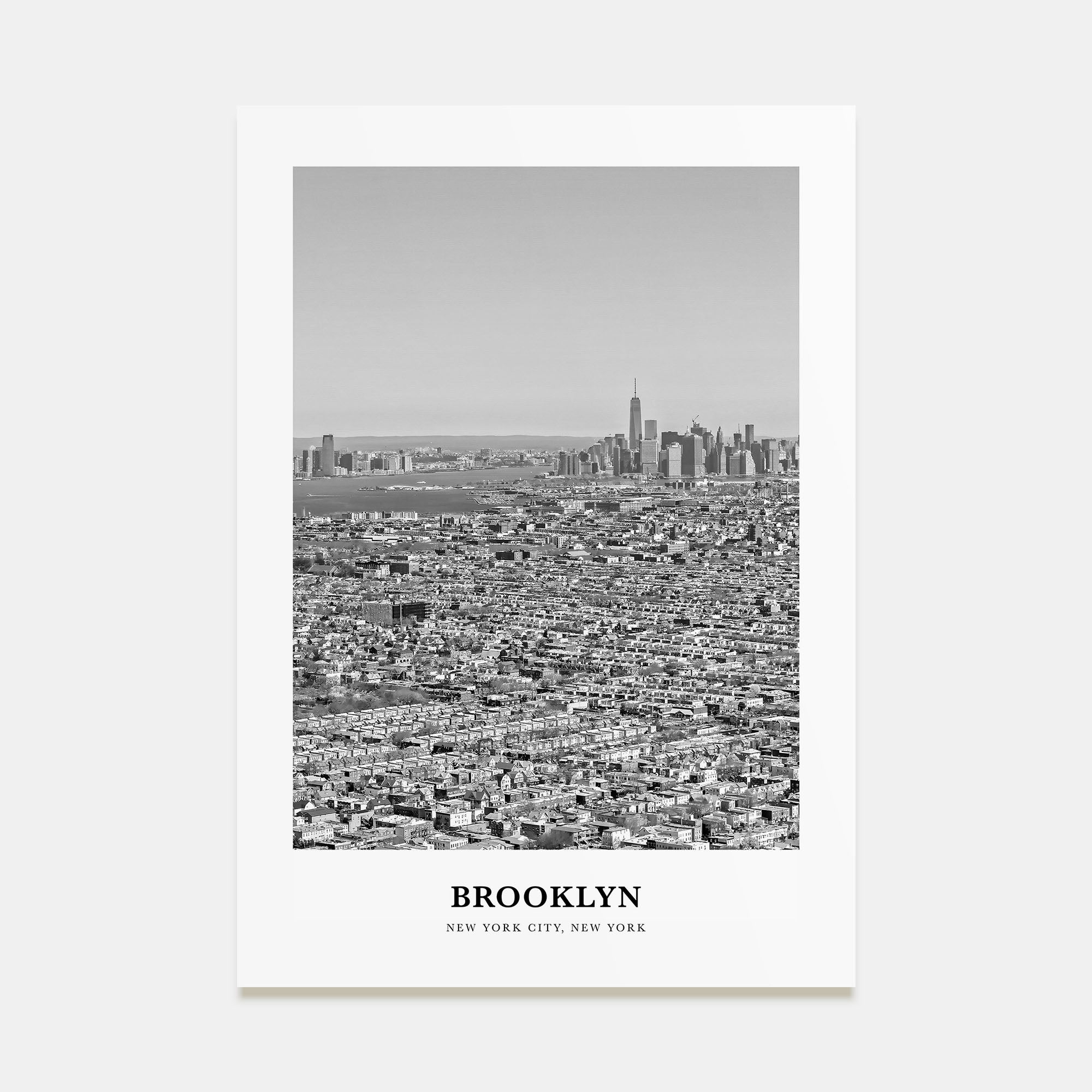 Brooklyn Portrait B&W No 2 Poster